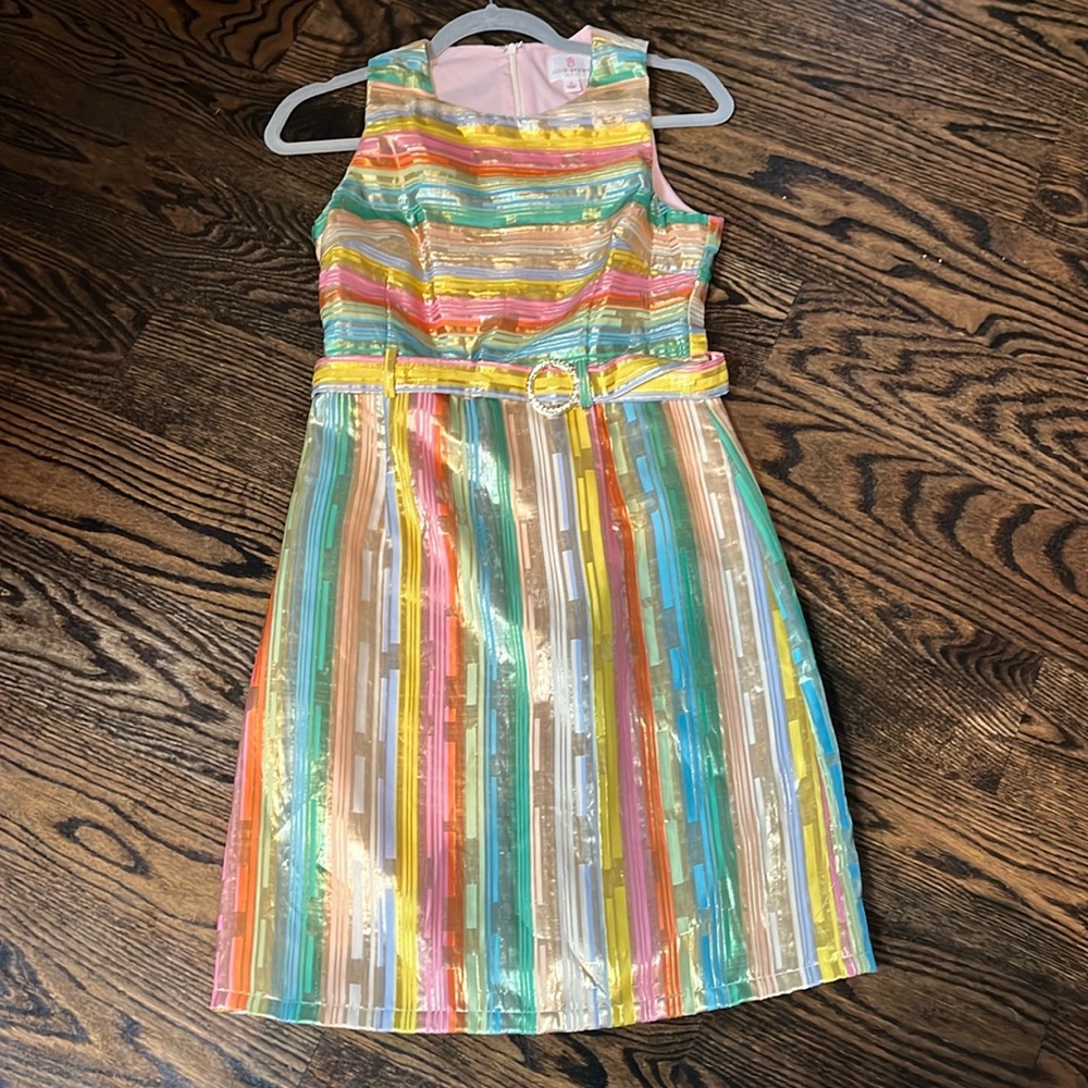 Julie Brown NYC Rainbow Striped Sheath Dress -  size 4 - NWOT